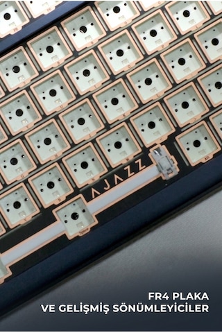 Ac100 Max Mekanik Klavye,alüminyum Gasket Tasarım Tft Ekranlı Hot-swap Rgb- 4000 Mah