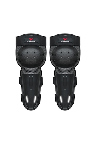 Wezone Çocuklar İçin Bisiklet, Kayak Ve Paten Koruyucu Dizlik - Pe Kabuklu, Eva Desteği İle Yüksek Koruma Siyah