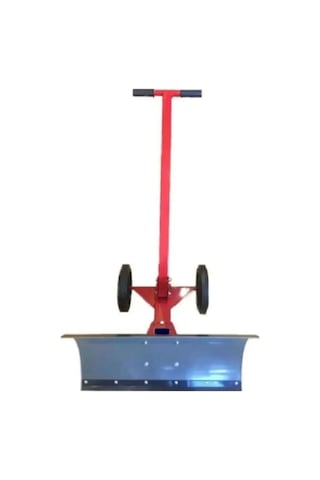 Asvera Yakut Serisi Manuel Kar Küreme & Gübre Sıyırıcı, Tekerlekli, 80 Cm Çelik Bıçaklı
