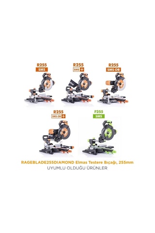 Evolution Rageblade255dıamond Elmas Testere Bıçağı, 255mm