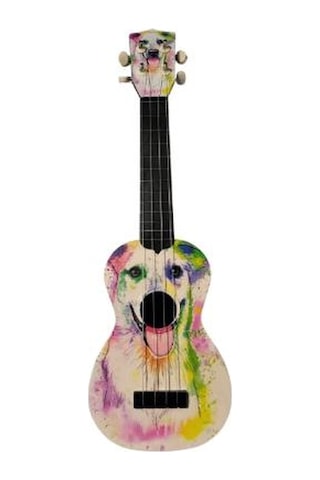 Soprano Ukulele Köpek Desenli