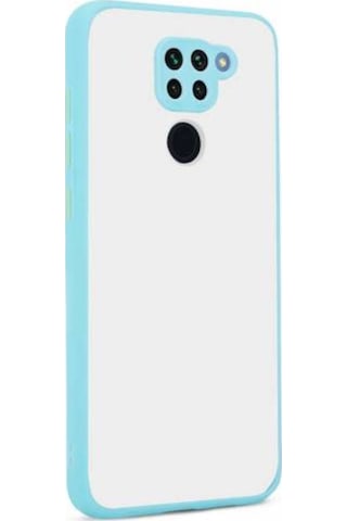 Xiaomi Redmi Note 9 Kılıf Zore Hux Düğme Ve Kapak Zıt Renk Kılıf