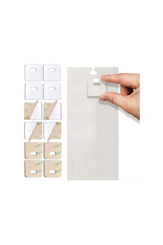 Ximistore9 Pvc Şeffaf Perde Tamir Yama Seti 30 Set/60 Adet - Kırık Perdeleri Kolayca Tamir Et, Değiştirmeye Gerek Kalmaz Şeffaf