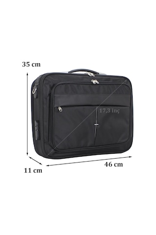 Unisex 17.3" Siyah Çelik Kasalı Laptop Evrak Notebook Bilgisayar