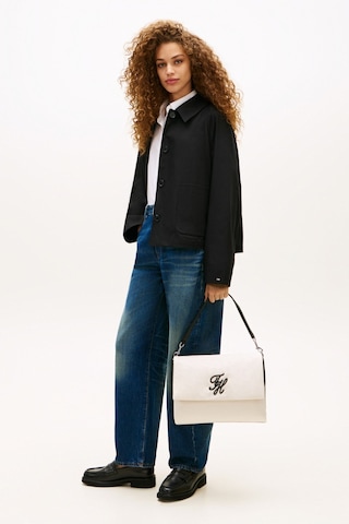 Tommy Hilfiger Th Elevated Nylon Krem Kadın Omuz Çantası-15493