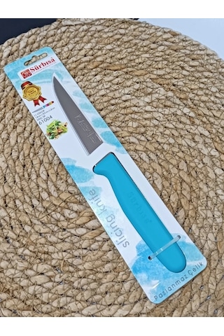 Sürmene 61004 Mutfak Bıçağı 9,50 Cm Turkuaz Çok Renkli