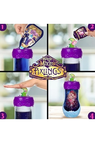 Magic Mixies Pixlings Shimmerverse Serisi, Faye Peri Pixling'i Sihirli Bir Şekilde Ortaya Çıkarmak İçin Sihirli İksir Yaratın Ve Karıştırın, Bu Güzel 16,5 Cm Pırıltılı Pixling Moda Bebek İksir