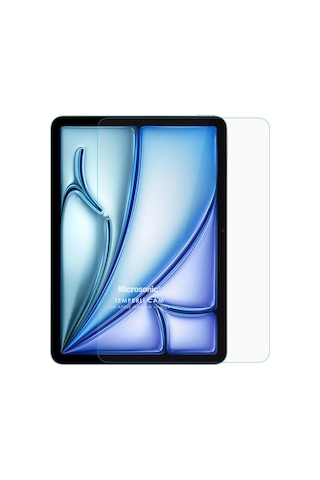 Microsonic İpad Uyumlu Air 11 2025 A3266-a3267 Tempered Glass Cam Ekran Koruyucu