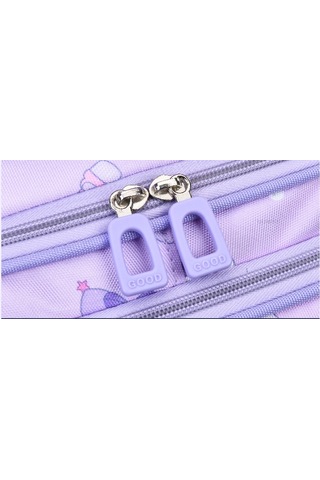 Happychildhood İlköğretim Okulu Okul Çantası Kadın Kuromi Üç Dört Çocuk Kız Kız Hafif Omurga Siyah Büyük Boy