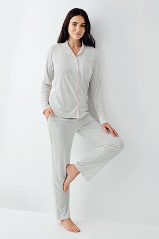 Pierre Cardin Kadın Yeşil Gömlek Pijama Pc9051-s-v1 Yeşil