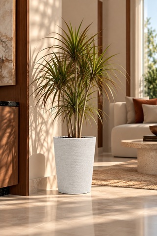 Bostann Dekoratif Saksı - Lıva 070 - 20l - Beyaz