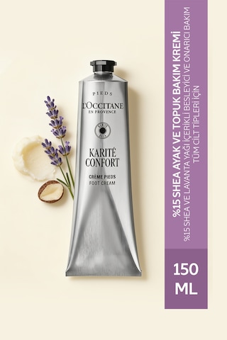Shea Ayak Ve Topuk Bakım Kremi, %15 Shea Ve Lavanta Yağı İçeren Besleyici Ve Onarıcı, 150 Ml