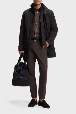 Boss Pamuk Karışımlı Slim Fit Daralan Paça Pantolon Erkek Pantolon 50543945 209 Kahve