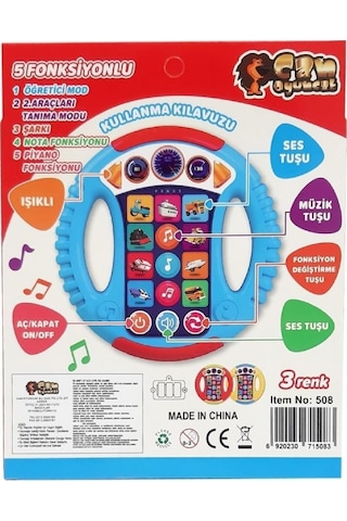 Can Oyuncak Neşeli Direksiyon Müzikli Oyuncak