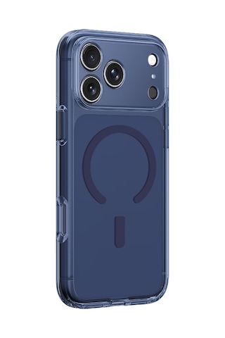 Apple Uyumlu iPhone 17 Pro Max Kılıf M-safe Özellikli Kamera Korumalı Amazingthing Minimal Lens Serisi Kapak Mavi Mavi