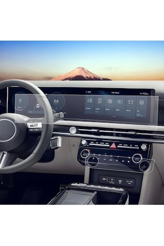 Hyundai Yeni Tucson Dijital Gösterge Klima Paneli Ve Multimedya Ekran Koruyucu Paketi Nano Teknoloji