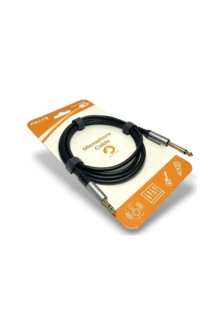 Fully 1.5metre 6.3mm Mono - 3.5mm Stereo Kablo - Siyah