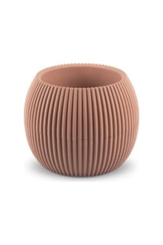Rüzgar Yapay Çiçekçilik Kp Mercan Yuvarlak 1.2 Litre Saksı Soft Pembe