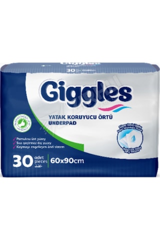 4 Adet Giggles Yatak Koruyucu Örtü 30'lu 60x90 Diğer