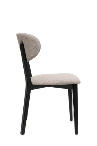 Rapsodi Siyah Ahşap 6'lı Mutfak Salon Yemek Odası Sandalyesi