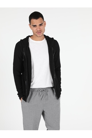 Colin's Slim Fit Erkek Siyah Hırka CL1050730_Q1.V1_BLK