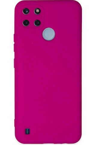 Realme Uyumlu C25y Kapak İçi Kadife Kamera Korumalı Lansman Silikon Kılıf