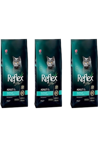 Reflex Plus Tavuklu Kısırlaştırılmış Yetişkin Kedi Maması 3 x 1500 G