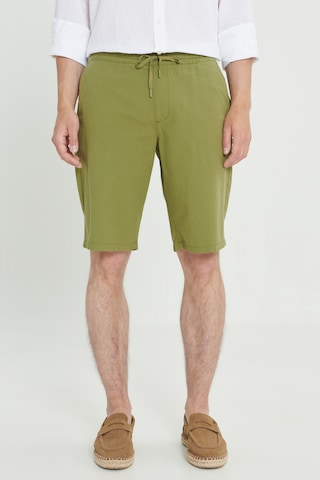 AC&Co / Altınyıldız Classics Erkek Hakı Comfort Fit Rahat Kesim Yan Cepli Keten Şort Haki