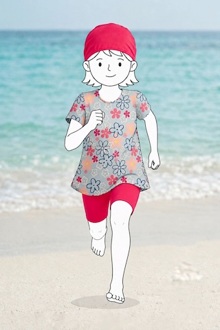 Zuzunga Daisy Bloom Kız Çocuk Mayo Takımı Mavi