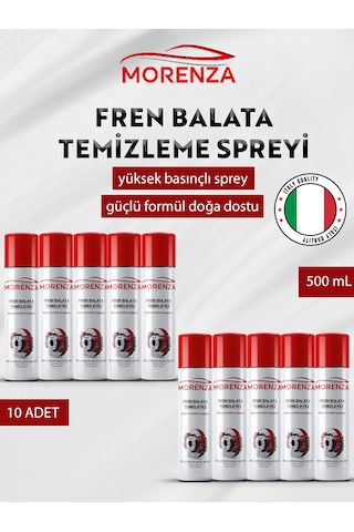 Genel Temizleme Spreyi Fren Balata Temizleyici 10x500 Ml