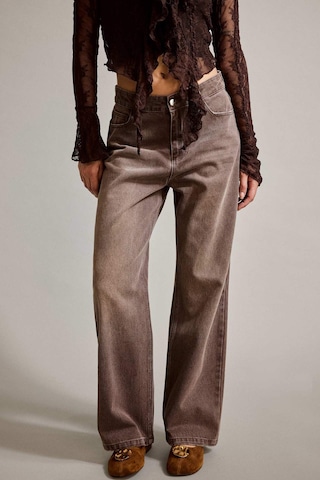 Defacto Wide Leg Geniş Bol Paça Jean Pantolon G2906ax25aubn336 Kahve