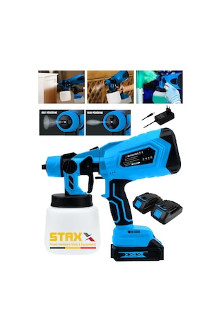 Staxx ABT990 99 Wh Çift Akülü Sprey Dezenfektan Boya Tabancası