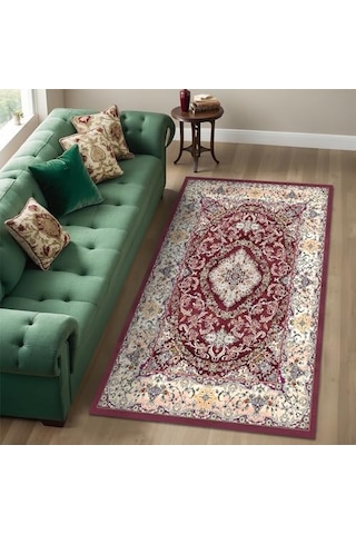 Jesse Kadife Kaymaz Pamuk Tabanlı Yıkanabilir Antibakteriyel Salon Halısı 120x180 Genel