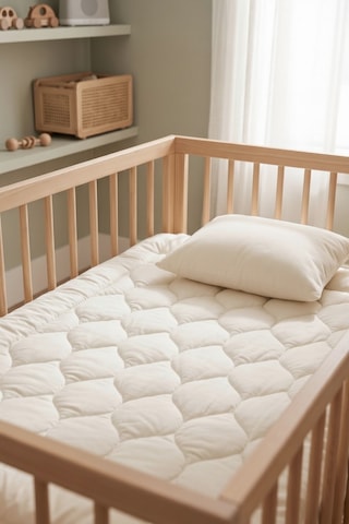 Riss Tekstil %100 Merinos Kuzu Yünü Bebek Yorganı 95x145 Cm Ve Yün Bebek Yastığı 35x45cm