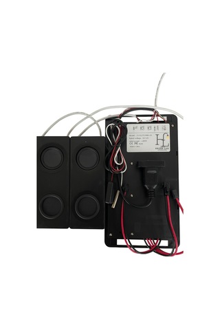 12 Volt Dokunmatik Touch Ayna Arkası Sensör Saat Temometre Hoparlör Banyo Aynası Sensörü Siyah