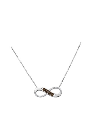 Zarif Sonsuzluk 925 Ayar Gümüş Kadın Kolye Gold & Silver Renk Seçeneği Gümüş - 911111562 Gümüş
