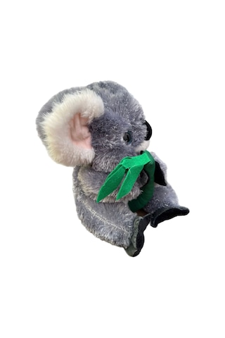 Sevimli Bambulu Kuyruklu Parlak Tüylü Koala Peluş Oyuncak 35 Cm Gri