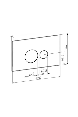 Nkp S2 Kontrol Paneli, Çift Basmalı,parlak Krom-0081