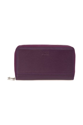 Bilik Deri Mor Rölax Deri Unisex Portföy & Clutch Çanta Ar P-715 Acı Kahverengi