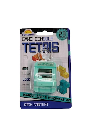 Mini Oyun Konsolu 23 Oyun Modlu Tetris Anahtarlık - 1 Adet Stokta Olan Gönderilir