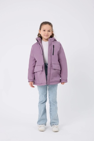 Spor Kız Çocuk Kürklü Su Ve Rüzgar Geçirmez Kapüşonlu 3 Mont Parka-121 Lila
