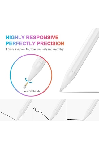 Pazly İpad Uyumlu Dokunmatik Kalem - Yüksek Kalite, Hafif Ve Şık Tasarım