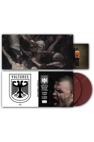 Kanye West, Ty Dolla Sign - Vultures 1 Carnival Edıtıon Incl Exclusive Artwork - Limited Edition Maroon Vinyl - 2 Single Plak 7'' + 1 Cd