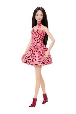 Büyüleyici Parti Bebekleri Fashionistas Pembe Leopar Elbise Jjn59 Açık Bej
