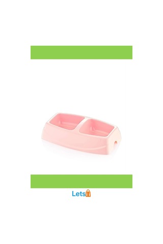 Mor Mavi Yeşil Pembe İkili Küçük Mama Kabı 1. Sınıf Plastik