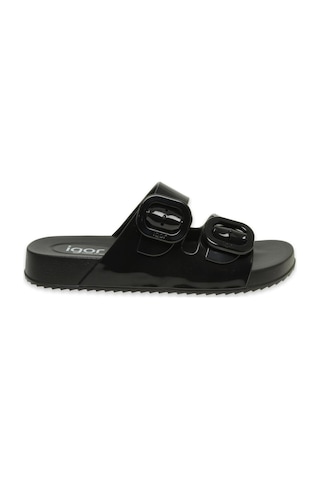 Igor S10334z Habana Brillo Siyah Kadın Terlik Siyah