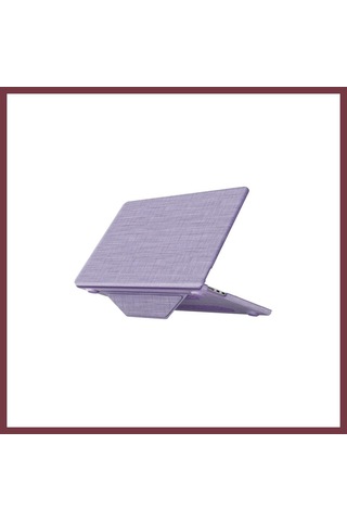 Storeşahin Apple Uyumlu Macbook Air 15 2023 Apple Uyumlu Macbook Kumaş Kapak - Mor Shn0720