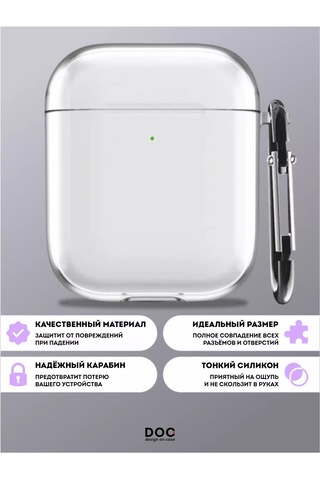 Designoncase Aipods Uyumlu 1/2 İçin Şeffaf Kılıf 246864923 Beyaz