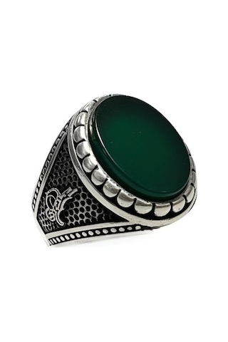 Onyx Taşlı Erkek Yüzüğü 260059566g33y Gümüş