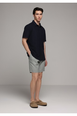 Colin's Colins Regular Fit Shirt Neck Düz Erkek Lacivert Uzun Kol Gömlek Cl1080098 Q1.v2 Nav